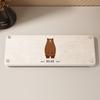 Alfombrilla Absorbente y Drenante para Lavabo de Tierra de Diatomeas Dura Transfronteriza, Portacepillos de Dientes, Base para Vaso de Enjuague Bucal, Estante de Almacenamiento para Baño, Diseño Personalizado de Dibujos Animados