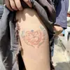 Pegatinas de Tatuaje de Corazón Dopamina con Lazo, Frescas y Elegantes Estilo Ins de Alto Valor, Nuevo Modelo Transfronterizo