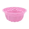 Molde de Silicona para Pastel de 9 Pulgadas con Agujero Central Moldes para Pastel Chiffon Molde de Silicona de Grado Alimenticio Bandeja para Hornear Herramientas para Hornear