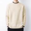Suéter de Marca de Moda para Hombre Otoño e Invierno de Punto Falso de Dos Piezas Versátil de Cuello Medio Alto Manga Corta