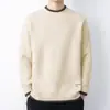 Tejidos de Punto con Patrón de Olas para Hombre Otoño e Invierno Marca de Moda Tejidos de Punto Falsos de Dos Piezas Tejidos de Punto Nuevos de Cuello Semi Alto Venta al por Mayor