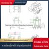 EE22-9 transformador de alta frequência Esqueleto de baquelite medidor de segurança horizontal 5+4 pinos distância da linha 21,25mm unilateralmente alargada