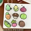 Clipes decorativos de presente de desenho animado com tema de frutas e vegetais, clipes para recados, clipes de PP, itens pequenos fofos para estudantes