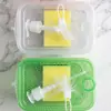 Dispensador de Detergente para Cocina y Jabón de Manos con Caja de Almacenamiento para Esponja Raspadora, Dispensador de Jabón, Soporte para Jabón, Instalación sin Taladro