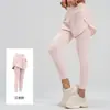 Calça de Yoga Juyitang Transfronteiriça Color Block Falsa de Duas Peças, Anti-Exposição, Cintura Alta, Controle de Barriga, Calça de Yoga Esportiva com Sensação de Pele Nua para Mulheres