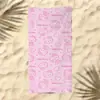 Toalla de Playa Sanrio Patrón de Dibujos Animados para Niños Gato Kitty Estampado Toalla de Baño Microfibra Secado Rápido para la Playa Toalla de Natación