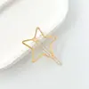 Populares Pasadores Dorados y Plateados con Lazo, Pinzas Pentagonales de Aleación con Forma de Corazón, Lindos Accesorios para el Cabello, Pinzas de Rana, Adornos para el Cabello para Mujeres, Pinzas para el Flequillo
