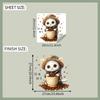 Divertido-f727 Gatito de dibujos animados Grano de café Taza de té Cocina Restaurante Hogar Fondo Embellecimiento Decorativo Adhesivo de pared Transfronterizo