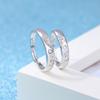 Anillo de pareja AMOR nudo permanente anillo concéntrico para hombres y mujeres versión coreana del anillo con anillo de apertura ajustable anillo de lote
