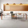 Escritorio de Oficina Moderno de Lujo Ligero Escritorio Pequeño de Oficina para Capacitación Mesa y Silla para Sala de Conferencias Combinación Mesa de Conferencias Mesa Larga