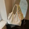 Bolso Tote de Lunares Transfronterizo Verano 2026 para Mujer, Bolso de Hombro para el Brazo Moderno y Sencillo para el Trayecto