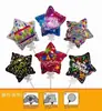 Nuevo Globo de Papel de Aluminio Pentagrama Auto-Explotable Inflado Automático con Barra de Soporte con Lazo Globo de Juguete para Fiesta de Despedida de Soltera Niños