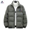 Novo Casaco Acolchoado de Algodão com Gola Alta Masculino de Inverno Espesso Quente Casaco Acolchoado de Algodão Marca de Moda Masculino Curto Casaco Acolchoado de Algodão Estilo Coreano Jaqueta Acolchoada de Algodão em Estoque