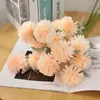 Flores de bola de crisantemo artificiales, flores falsas para bodas, flores de seda, arreglos florales para decoración de salón de bodas, arreglos florales para pasillos, flores de bola