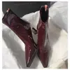 Botas Delgadas de Tacón Alto Chuyuji, Botas Elásticas, Punta Fina, Cierre Trasero, Estilo Sexy Otoño e Invierno, Botines Cortos Llamativos para Mujer