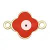 Al por mayor transfronterizo Estilo coreano Especial Doble Colgante Ojo del Diablo Goteo de Aceite Collar Pulsera Colgante Joyería DIY Accesorios de Aleación