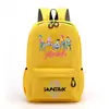 Grupo Bruja Cazadora Mochila Periférica Niños Niñas Estudiantes Color Dibujos Animados Gran Capacidad Bolsa Escolar