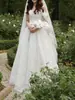 Vestido de novia ligero estilo francés, vintage y sencillo, encaje, nicho, alta gama, estilo coreano, para fotografía en estudio al aire libre y de viajes, vestido de novia con hombros descubiertos