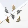 Acessórios DIY de Liga 19x19mm Pingente Pena Folha Colar Pulseira Corrente de Celular Roupas Acessórios de Joia Atacado