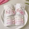 2024 Nuevo Pasador de Amor para el Cabello para Mujer Lindo Rosa Lateral Pinza para Flequillo Pequeño Adorno para la Cabeza Pasador Dopamina