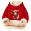 Sudadera con capucha de talla grande, suelta, de algodón compuesto y borrego, forrada de forro polar, sin bolsillos, para primavera y otoño, transfronteriza del Sudeste Asiático