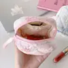Bolsa de Maquillaje Acolchada de Tela Estilo Coreano, Bolsa Portátil para Guardar Toallas Sanitarias para Estudiantes, Bolsa Menstrual, Bolsa para Auriculares Bluetooth, Bolsa para Labiales