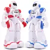 Robot de educación temprana de policía de guerra mecánica, juguete de control remoto por inducción infrarroja para niños, robot inteligente