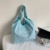 Bolsa de lona versátil transfronteiriça feminina 2025 nova bolsa de mão de grande capacidade bolsa de pano bolsa de ombro único bolsa de axila bolsa tote para o dia a dia