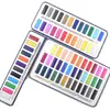 Conjunto de Tinta Aquarela Sólida 12 Cores 24 Cores 36 Cores Tinta em Pó para Iniciantes Material de Arte Infantil Venda por Atacado