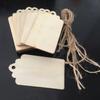 Listado directo de fábrica virutas de madera decoración protección ambiental artesanías de madera tarjeta de registro se puede enviar cuerda de cáñamo gratis
