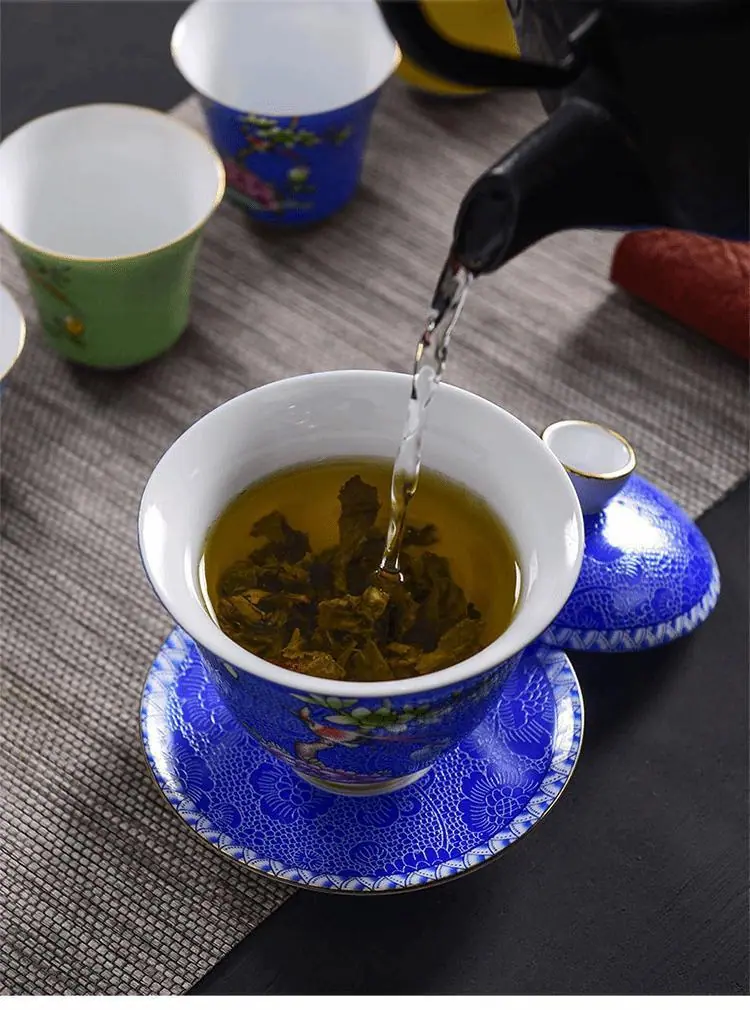 宫廷风珐琅彩茶具