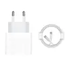 Cargador Pd20W es Adecuado para Apple 8-17 Cabezal de Carga para Teléfono Móvil 20W Cabezal de Carga Rápida para Tableta Puerto Tipo C Juego