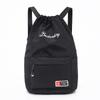 Mochila para Hombre y Mujer, Multiusos, Moderna, Bolsa de Playa con Cordón, Casual, Versátil, Gran Capacidad, Bolsa de Viaje de Color Sólido