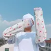 Protector Solar de Verano Seda de Hielo Suelta Manga de Hielo Ciclismo Conducción Parasol Largo Aumenta Frío Anti-ultravioleta Manga de Hielo Transfronterizo