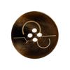 Round Black Button High-end Roupas Femininas Terno Casaco Casaco Botão Acessórios All-match Suéter Four-eye Button Homens