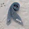 Pañuelo Cuadrado Estilo Princesa Dulce de Ensueño con Lunares Degradados para Mujer Turban Transpirable de Primavera y Verano para Viajes Pañuelo Delgado