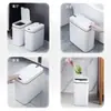 Lixeira inteligente com sensor automático, design nórdico minimalista, mecanismo de abertura elétrica, adequada para uso na cozinha e no banheiro, disponível para atacado