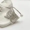 Anillo de Textura Geométrica para Mujer, Sencillo y Lujoso, de Doble Capa, de Nicho y de Moda, Perla Artificial, Exquisito Anillo Abierto para Dedo Índice
