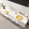 Mantel transparente de PVC para mueble de TV, ligero, de lujo, de alta gama, largo, para zapatos, protector de encimera y aparador.