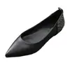 Zapatos de tacón de punta fina de cuero genuino suave para mujer, nuevos de moda, zapatos para mujer, suela suave, cómodos zapatos tipo frijol para el trabajo, zapatos profesionales para el trabajo