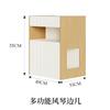 Mesa Lateral Pequeña, Gabinete Lateral para Sofá, Mesa de Café Pequeña, Mesa de Esquina, Gabinete Lateral Pequeño, Mesa Cuadrada de Mesita de Noche, Muebles de Almacenamiento para Apartamentos Pequeños