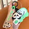 Llavero de la suerte de Panda genuino descompresión llavero de dibujos animados colgante pequeño recuerdo de panda de Chengdu al por mayor