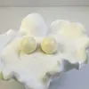 Joyas Lingge Estilo Vacacional Europeo y Americano Pendientes de Aro Pequeños Geométricos de Colores Dulces Pendientes de Resina Brillantes Estilo Fresco Ins