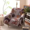 Karenmabon Estilo Britânico Escandinavo Elegante Leopardo Ins Manta de Sofá Tapeçaria Lazer Manta Decorativa Sofá