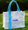 Bolsa de lona composta tridimensional com estampa de logotipo elegante, bolsa escolar de grande capacidade personalizada