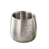 Vaso de agua de doble capa de acero inoxidable 304, vaso de agua pequeño para niños lindo, vaso de agua grande para adultos, láser de color