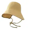 Sombrero de Paja de Algodón y Lino Estilo Japonés para Mujer con Circunferencia de Cabeza Grande, Sombrero de Sol de Ala Ancha para Vacaciones en la Playa, Sombrero Transpirable con Protección Solar