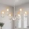 Candelabro de cristal estilo europeo, lámpara elegante para sala de estar de villa, lámpara lujosa para comedor, lámpara para salón de hotel de edificio dúplex, salón de bodas