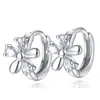 Five Leaf Grass Ear Buckle Brincos Moda Doce Ameixa Lilás Flor Brincos Natal Neve Crisântemo Cristal Brincos Brincos Brincos