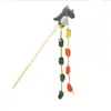 Juguete para Gatos Dibujo Animado Cocodrilo Palo Largo Borla Palo Estimulador para Gatos Muñeco de Peluche de Colores Dulces Fabricante de Suministros para Mascotas # #